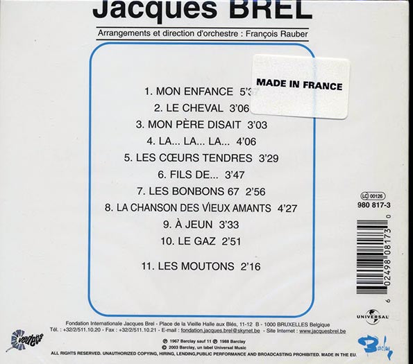 Jacques Brel - Jacques Brel 67
