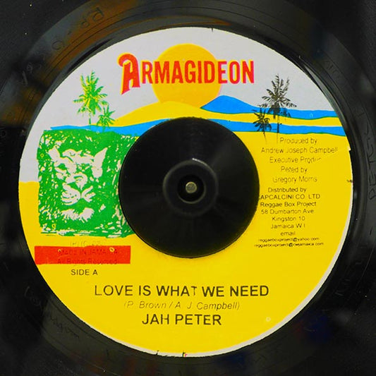 Jah Peter - Love Is What We Need  /  Version (rhythm: "Nuh Fight")