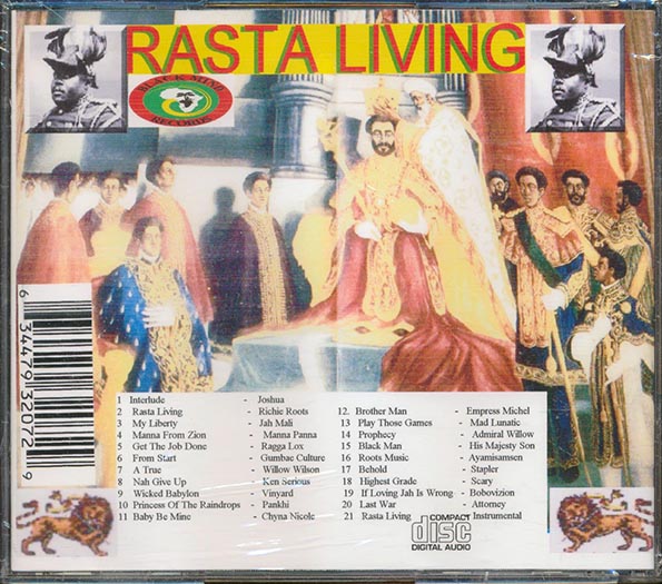 Jahmali, Ragga Lox, Admiral Willow, Gumbae Culture, Etc. - Rasta Living (21 tracks)