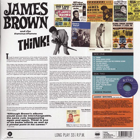 James Brown & The Famous Flames - Think (+2 bonus tracks) (ltd. ed.) (180g)