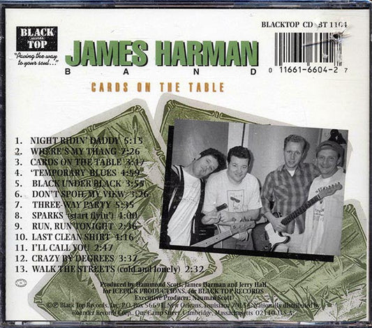 James Harman Band - Cards On The Table (marked/ltd stock)