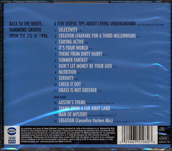 James Taylor Quartet - A Few Useful Tips About Living Underground