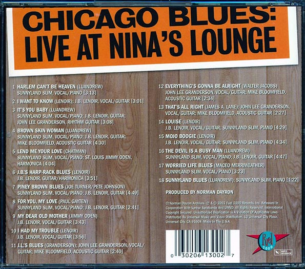 JB Lenoir, Sunnyland Slim & Friends - Live In '63 (remastered)