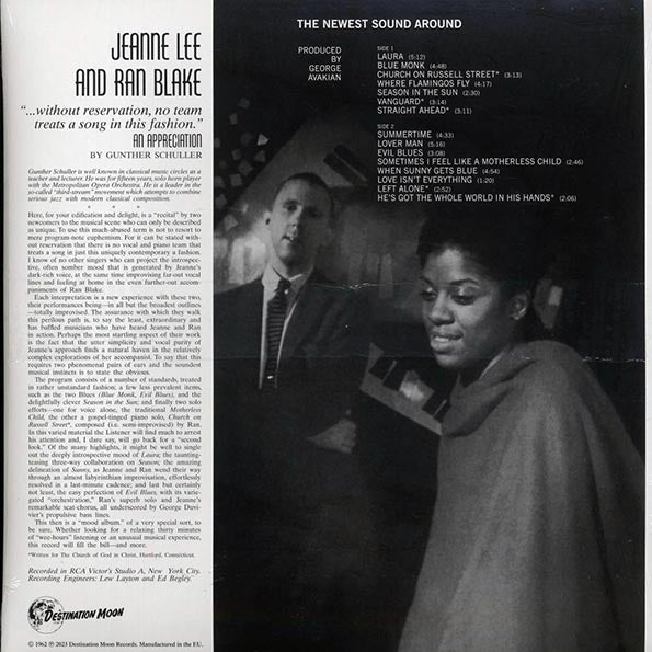 Jeanne Lee, Ran Blake - The Newest Sound Around (ltd. 500 copies made) (clear vinyl)