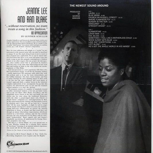 Jeanne Lee, Ran Blake - The Newest Sound Around (ltd. 500 copies made) (clear vinyl)