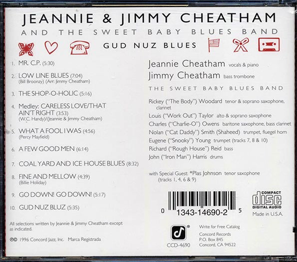 Jeannie & Jimmy Cheatham - Gud Nuz Bluz (marked/ltd stock)