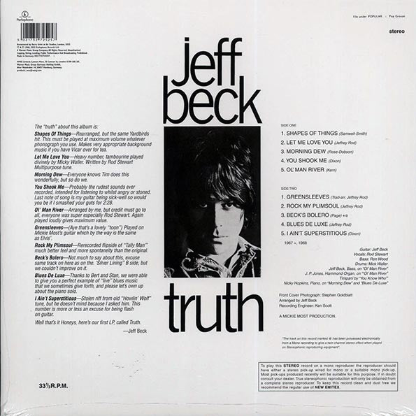 Jeff Beck - Truth (ltd. ed.) (remastered) (orange vinyl)