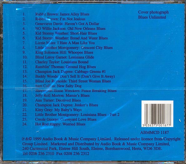 Jelly Roll Morton, Champion Jack Dupree, Rabbit Brown, Etc. - New Orleans Blues