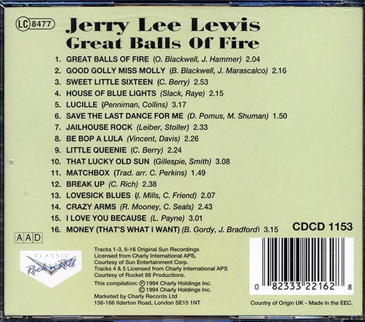 Jerry Lee Lewis - Great Balls Of Fire