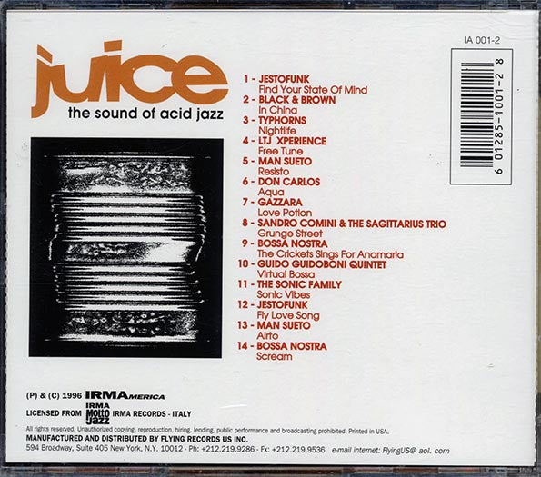 Jestofunk, Typhorns, Bossa Nostra, Etc. - Juice: The Sound Of Acid Jazz