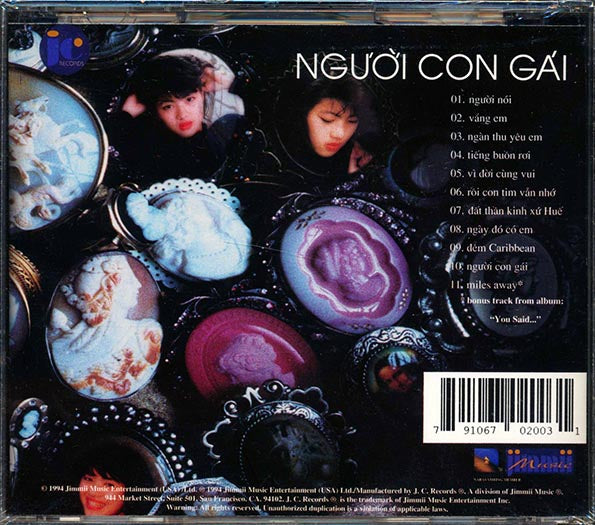 Jimmii JC Nguyen - Nguoi Con Gai CD
