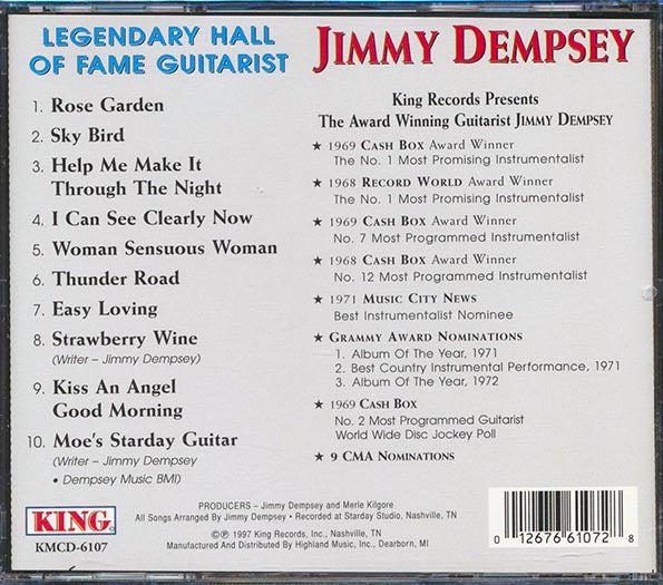 Jimmy Dempsey - Legendary Hall Of Fame Guitarist