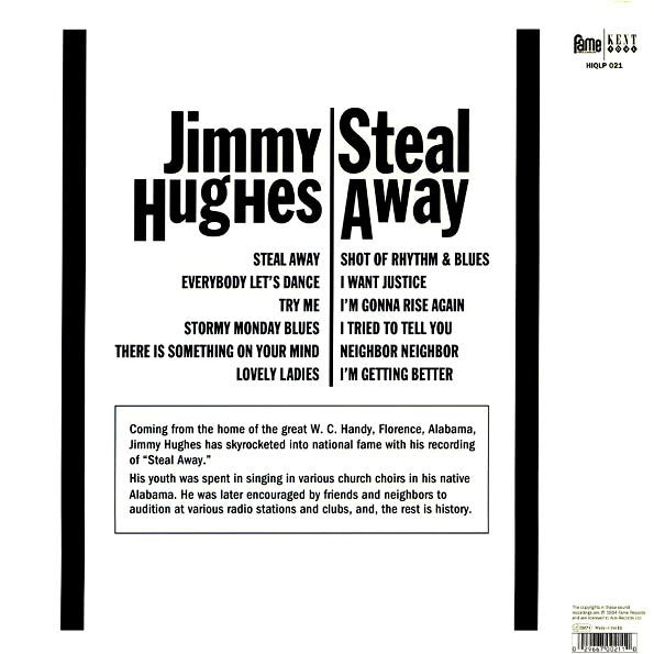 Jimmy Hughes - Steal Away (180g) (colored vinyl)
