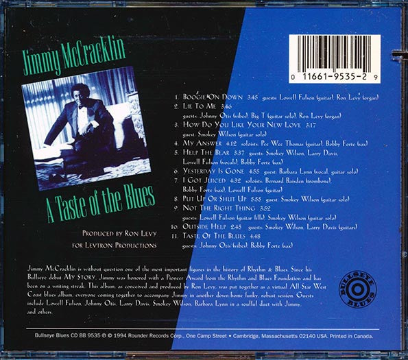 Jimmy McCracklin - A Taste Of The Blues (marked/ltd stock)