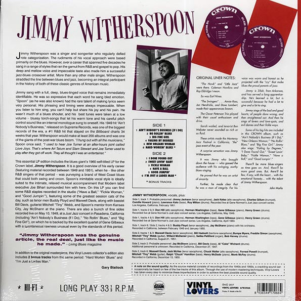 Jimmy Witherspoon - Jimmy Witherspoon (+2 bonus tracks) (ltd. ed.) (180g)