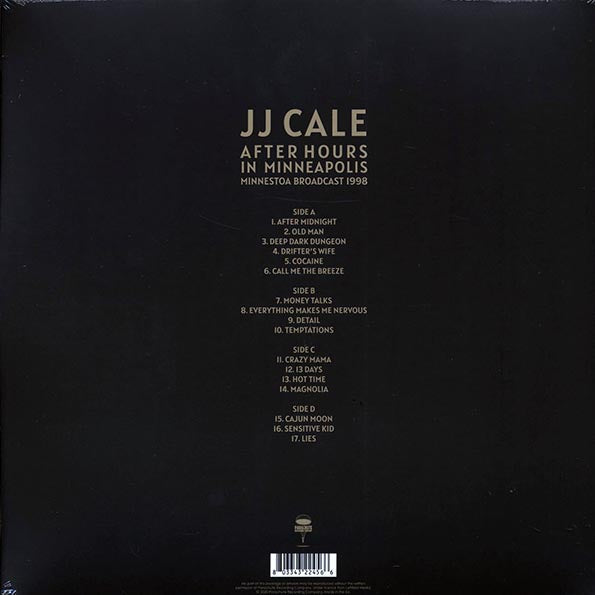 JJ Cale - After Hours In Minneapolis: Minnesota Broadcast 1998 (2xLP)