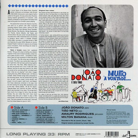 Joao Donato, Seu Trio - Muito a Vontade  (+4 bonus tracks) (ltd. ed.) (180g)