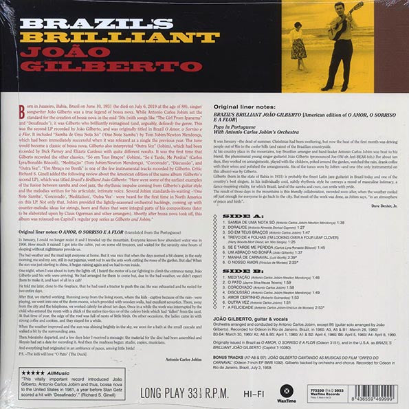 Joao Gilberto - Brazil's Brilliant (+3 bonus tracks) (ltd. ed.) (180g)