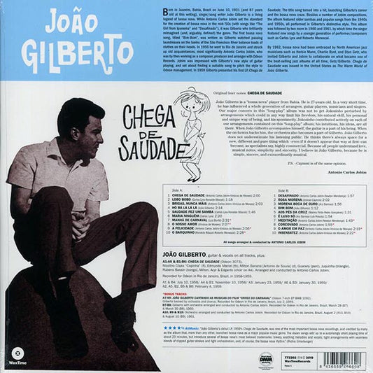 Joao Gilberto - Chega De Saudade (+8 bonus tracks) (ltd. ed.) (180g)