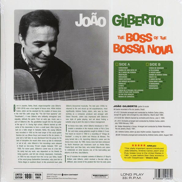Joao Gilberto - The Boss Of The Bossa Nova (23 tracks) (ltd. ed.) (180g)
