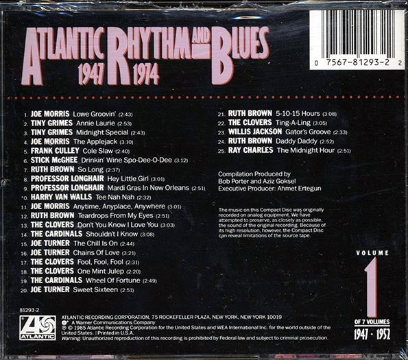 Joe Morris, Tiny Grimes, Professor Longhair, Etc. - Atlantic Rhythm & Blues 1947-1974 Volume 1