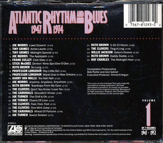 Joe Morris, Tiny Grimes, Professor Longhair, Etc. - Atlantic Rhythm & Blues 1947-1974 Volume 1
