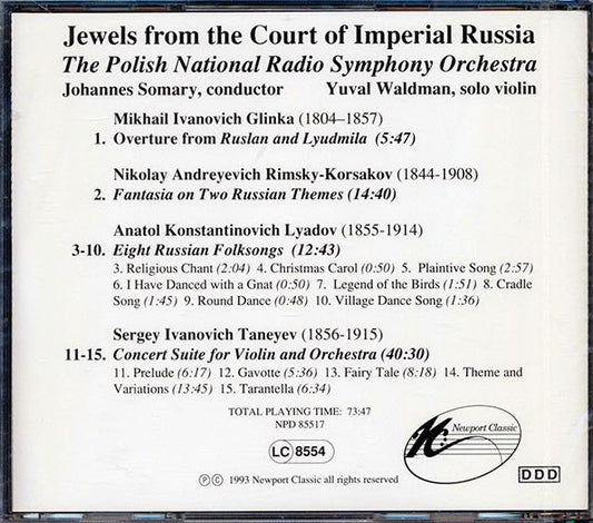 Johannes Somary, The Polish National Radio Symphony Orchestra - Jewels From The Court Of Imperial Russia