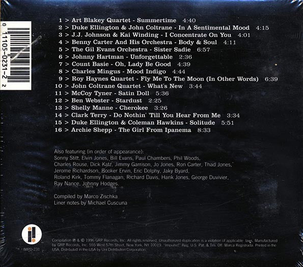 John Coltrane, Art Blakey Quartet, Duke Ellington, Etc. - Standards On Impulse! (promo) (marked/ltd stock) (deluxe 3-fold digipak)