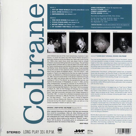 John Coltrane - Coltrane (+2 bonus tracks) (ltd. ed.) (180g)