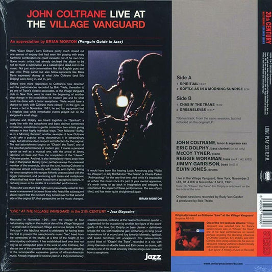 John Coltrane - Live At The Village Vanguard (+bonus track) (ltd. ed.) (180g) (red vinyl)