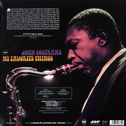 John Coltrane - My Favorite Things (+bonus track) (ltd. ed.) (180g) (remastered)