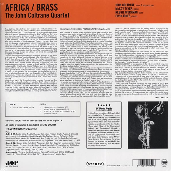 John Coltrane Quartet - Africa/Brass (+bonus track) (ltd. ed.) (180g) (remastered)