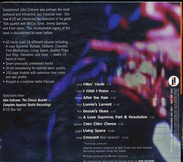 John Coltrane - Selections From The Classic Quartet: Complete Impulse! Studio Recordings
