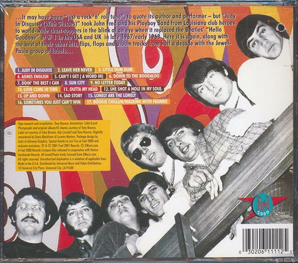 John Fred & His Playboy Band - Absolutely The Best Of John Fred & His Playboy Band: The Jewel Recordings 1964-69 (marked/ltd stock)