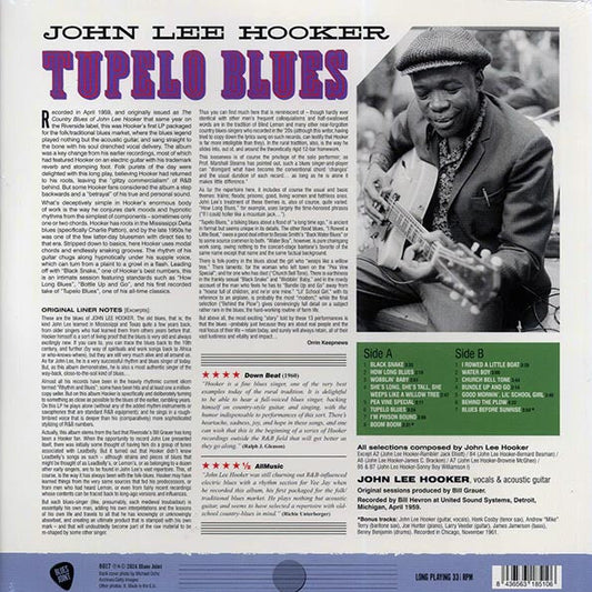 John Lee Hooker - Tupelo Blues (+2 bonus tracks) (ltd. ed.) (180g)