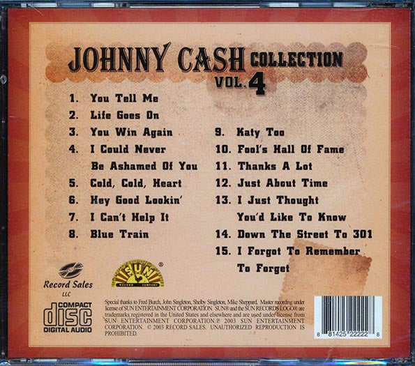 Johnny Cash - Johnny Cash Collection Volume 4