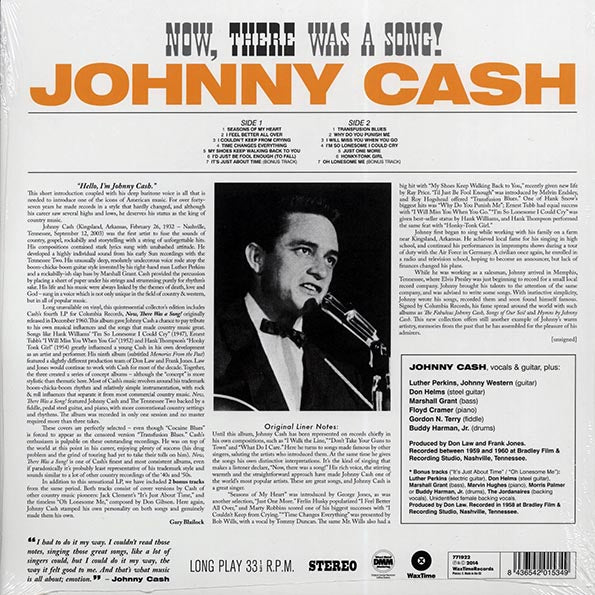 Johnny Cash - Now, There Was A Song! (+2 bonus tracks) (ltd. ed.) (180g)