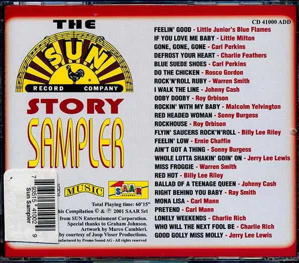 Johnny Cash, Roy Orbison, Rosco Gordon, Jerry Lee Lewis, Sonny Burgess, Etc. - The Sun Story: Sampler (26 tracks)