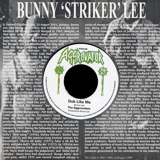 Johnny Clarke - Man Like Me  /  The Aggrovators - Dub Like Me