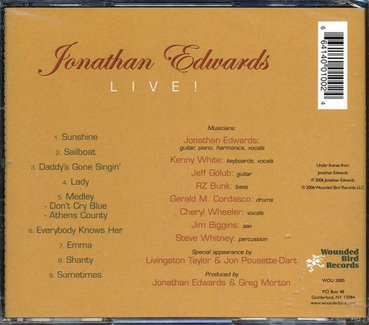 Jonathan Edwards - Live