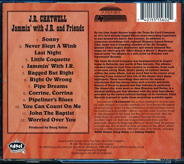 JR Chatwell, Willie Nelson - Jammin' With JR And Friends