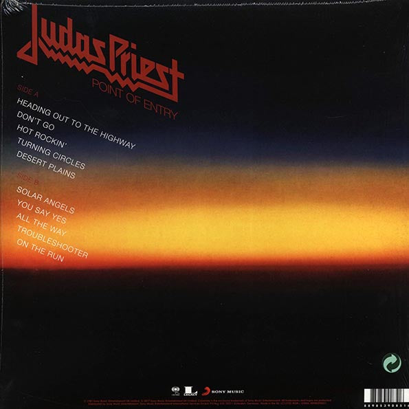 Judas Priest - Point Of Entry (incl. mp3) (180g)