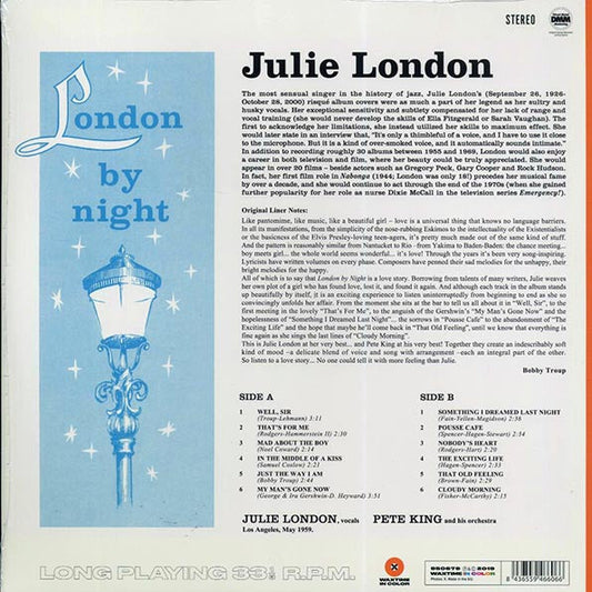Julie London, Pete King & His Orchestra - London By Night (ltd. ed.) (180g) (orange vinyl)