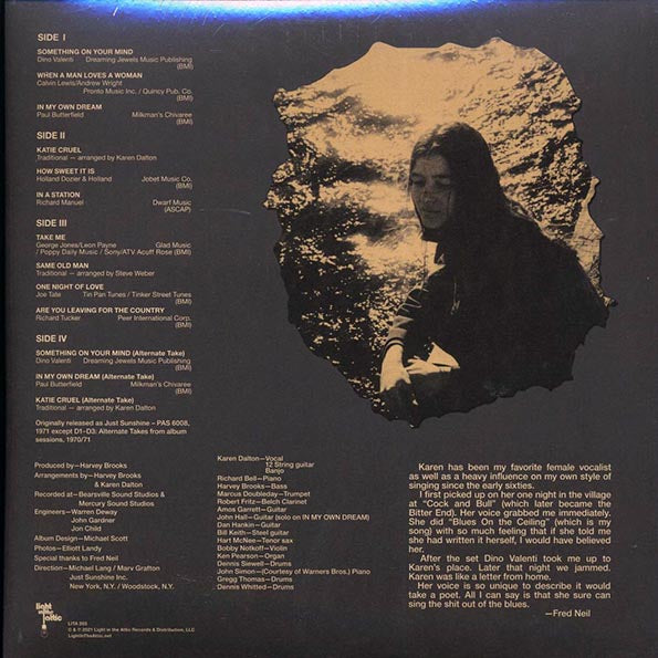 Karen Dalton - In My Own Time: 50th Anniversary Deluxe Edition (50th Anniv. Ed.) (+bonus tracks) (2xLP) (deluxe edition) (RTI press) (incl. 2 x bonus 45rpm records