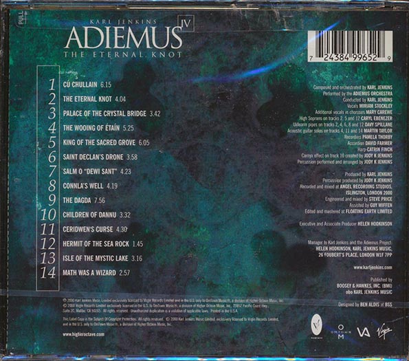 Karl Jenkins, Adiemus - Adiemus IV: The Eternal Knot (incl. large booklet)