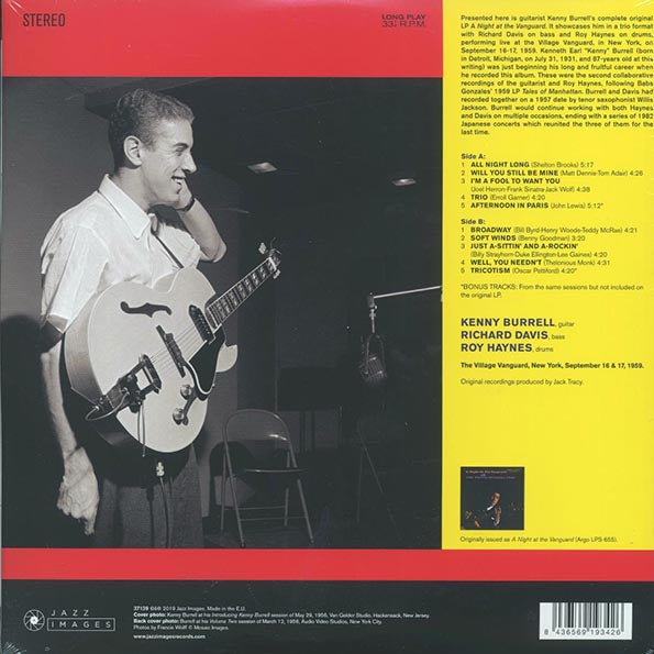 Kenny Burrell - A Night At The Vanguard (+2 bonus tracks) (ltd. ed.) (180g)