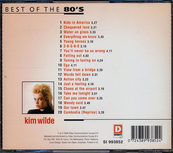 Kim Wilde - Best Of The 80's (20 tracks)