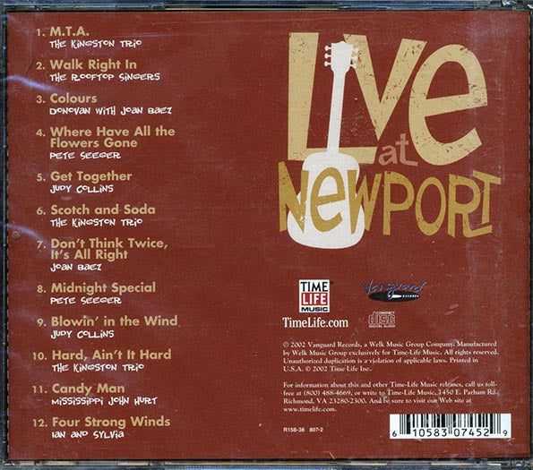 Kingston Trio, The Rooftop Singers, Joan Baez, Pete Seeger, Donovan, Etc. - Live At Newport