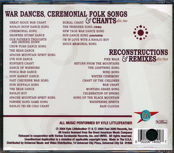 Kyle Littlefeather - The Unconquered Spirit: Chants & Trances Of The Native American Indian (38 tracks) (2xCD) (marked/ltd stock)