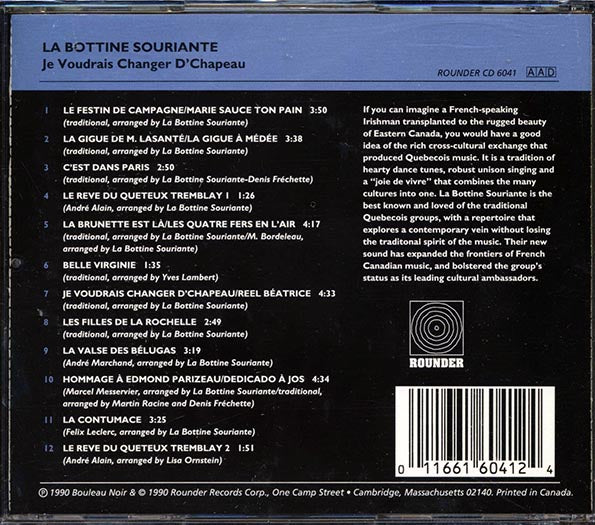 La Bottine Souriante - Je Voudrais Changer D'Chapeau